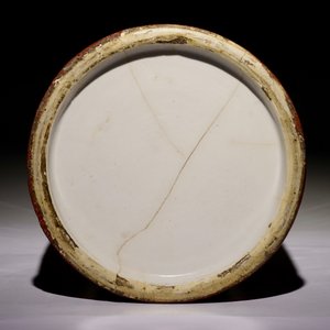 Een grote cylindrische Chinese monochrome sang de boeuf vaas, 20e eeuw — foto 3