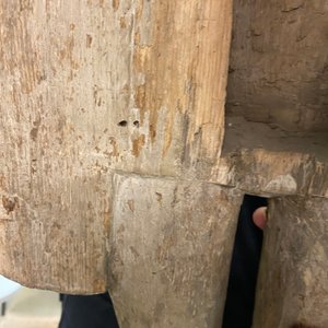 Een grote gepolychromeerde eikenhouten Christus, Vlaanderen, 1e kwart 16e eeuw — foto 27