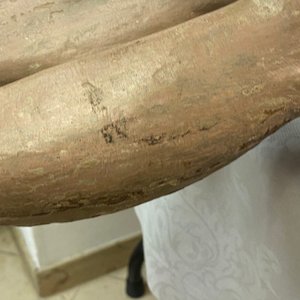 Een grote gepolychromeerde eikenhouten Christus, Vlaanderen, 1e kwart 16e eeuw — foto 37