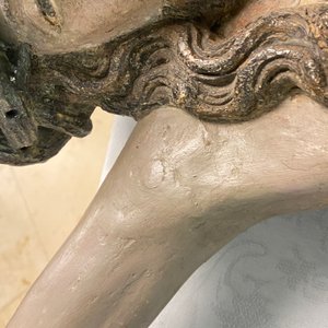 Een grote gepolychromeerde eikenhouten Christus, Vlaanderen, 1e kwart 16e eeuw — foto 53