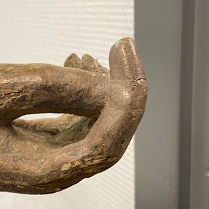 Een grote gepolychromeerde eikenhouten Christus, Vlaanderen, 1e kwart 16e eeuw — foto 64