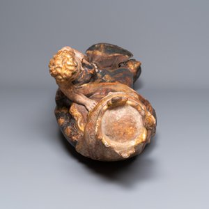 Een grote gepolychromeerde houten Madonna met Kind, Duitsland, 16e eeuw — foto 7
