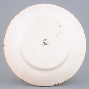 Een grote Italiaanse majolica schotel met Poseidon en Triton, 20e eeuw — foto 2