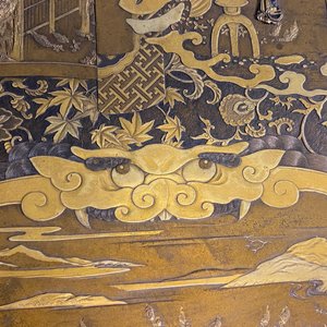 Een grote Japanse bronzen schotel, gesign. Miyao, Meiji, 19e eeuw — foto 13