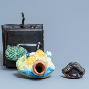 Een grote polychrome aardewerken fontein met Napoleon, Frankrijk, 19e eeuw — foto 6