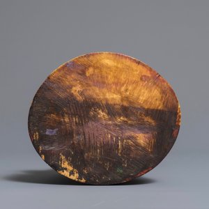 Een grote polychrome Chinese ivoren groep van een wijze met fabeldier, 19e eeuw — foto 6