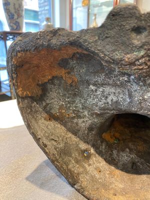 Een grote Sino-Tibetaanse bronzen Boeddha met sporen van vergulding, Ming — foto 12