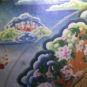 Een grote thangka, Tibet of Nepal, 19/20e eeuw — foto 15