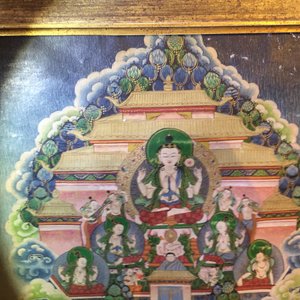 Een grote thangka, Tibet of Nepal, 19/20e eeuw — foto 19