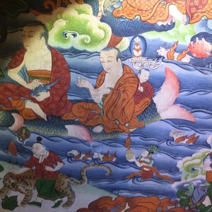 Een grote thangka, Tibet of Nepal, 19/20e eeuw — foto 24