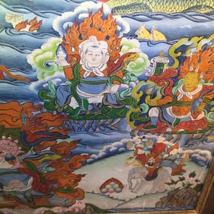 Een grote thangka, Tibet of Nepal, 19/20e eeuw — foto 25