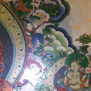 Een grote thangka, Tibet of Nepal, 19/20e eeuw — foto 27