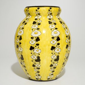 Een grote vaas met craquelé glazuur, Charles Catteau voor Boch Frères Keramis, ca. 1925-1930 — foto 4