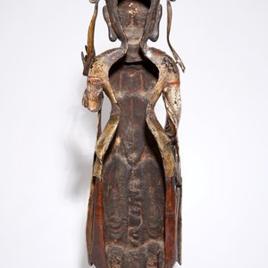 Een grote vergulde en gelakte bronzen Bodhisattva, wellicht Korea, Goryeo/Choson, 14-16e eeuw — foto 4