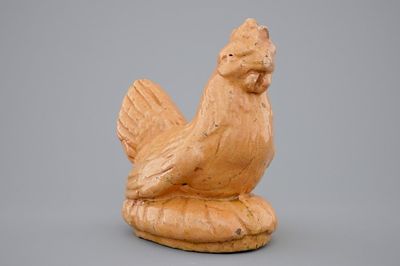 Een haan in aardewerk, De Nederlanden, 18e eeuw