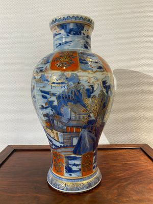 Een in Nederland overgedecoreerde Chinese blauw-witte vaas, Kangxi — foto 3