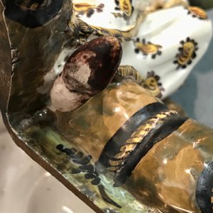 Een inktstel in Franse faïence met decor van een zittende Chinees, Rijsel, 18e eeuw — foto 15