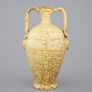 Een Italiaanse apothekerspot in de vorm van een mannenkop, Sicilië, Caltagirone, ca. 1800 — foto 3