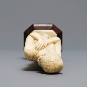 Een ivoren Art Deco figuur van een naakte dame, 1e helft 20e eeuw — foto 6