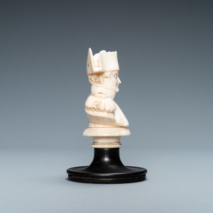 Een ivoren buste van Napoleon, Frankrijk, 19e eeuw — foto 5