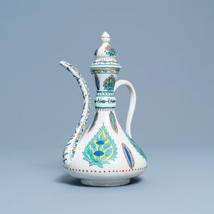 Een Iznik-stijl dekselkan, Samson, Parijs, 19e eeuw — foto 1