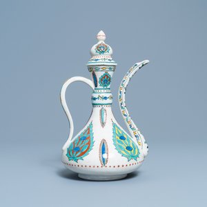 Een Iznik-stijl dekselkan, Samson, Parijs, 19e eeuw — foto 4