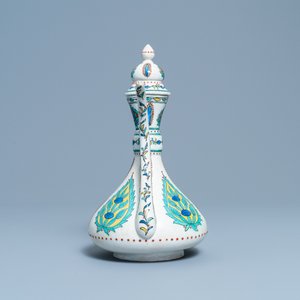 Een Iznik-stijl dekselkan, Samson, Parijs, 19e eeuw — foto 5