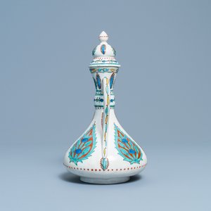 Een Iznik-stijl dekselkan, Samson, Parijs, 19e eeuw — foto 3