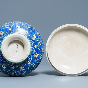 Een Iznik-stijl dekselkom, Samson, Parijs, 19e eeuw — foto 7