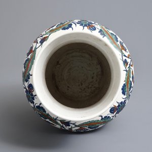 Een Iznik-stijl vaas met floraal decor, Samson, Parijs, 19e eeuw — foto 5