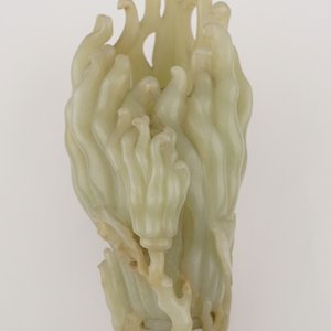 Een jade boeddha hand op houten sokkel, Qing dynastie, 18de eeuw — foto 29