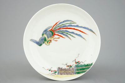 Een Japans schaaltje in Kakiemon stijl, 18/19e eeuw