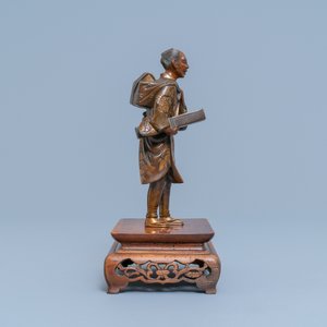 Een Japanse bronzen okimono in Miyao-stijl, Meiji, 19e eeuw — foto 3