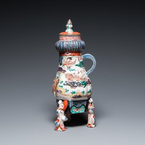 Een Japanse Imari driepotige fontein met deksel, Edo, 17/18e eeuw — foto 2