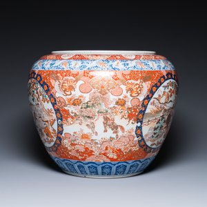 Een Japanse Imari vissenkom, Meiji, 19e eeuw — foto 4