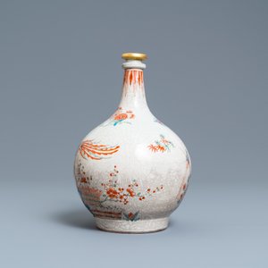 Een Japanse in Nederland beschilderde Kakiemon-stijl Arita apothekersfles, Edo, 17/18e eeuw — foto 2