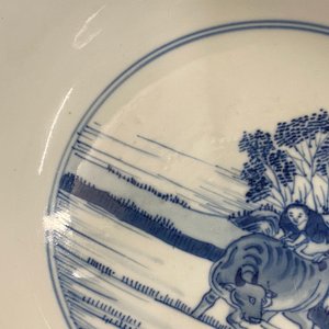 Een keizerlijke Chinese blauw-witte 'rijstproductie' kom, Kangxi merk en periode — foto 29
