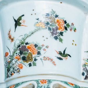 Een keizerlijke Chinese famille verte jardinière, Kangxi merk en periode — foto 23