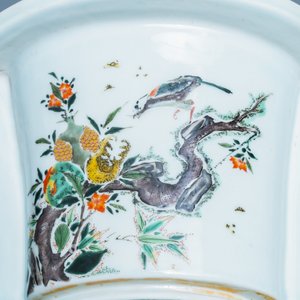 Een keizerlijke Chinese famille verte jardinière, Kangxi merk en periode — foto 25