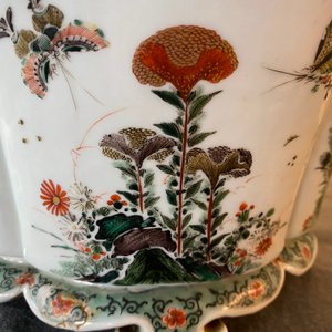 Een keizerlijke Chinese famille verte jardinière, Kangxi merk en periode — foto 62