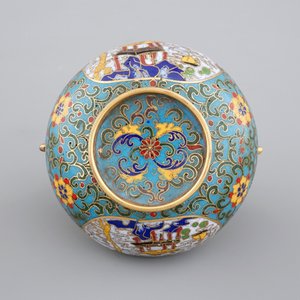 Een kleine Chinese cloisonné wierookbrander, 19/20e eeuw — foto 5