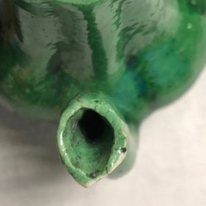Een kleine Chinese verte biscuit theepot in chrysantvorm, Kangxi — foto 9