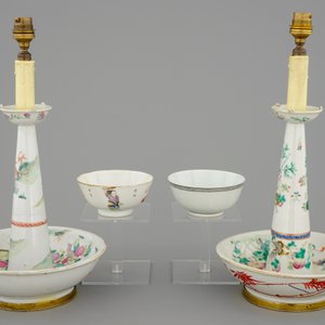 Een lot Chinees famille rose porselein, 19e eeuw — foto 3