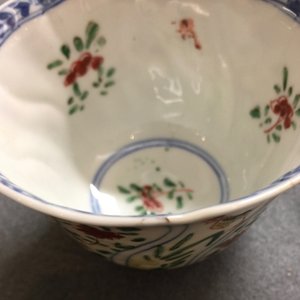Een lot van 6 Chinese famille verte koppen en 7 schotels met decor van hanen, Kangxi — foto 8