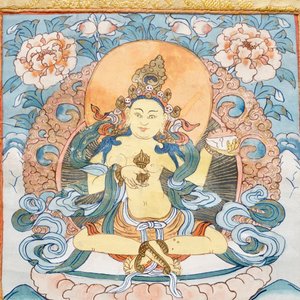 Een lot van drie thangkas, Tibet of Nepal, 19/20e eeuw — foto 3