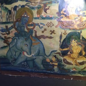Een lot van drie thangkas, Tibet of Nepal, 19/20e eeuw — foto 9