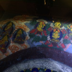 Een lot van drie thangkas, Tibet of Nepal, 19/20e eeuw — foto 5