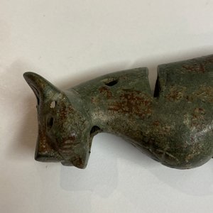 Een Luristaanse bronzen leeuw, Iran, 1e millennium v.C. — foto 13