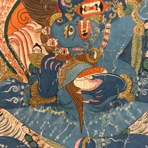 Een 'Mahakala' thangka, Tibet, 19e eeuw — foto 12