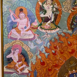 Een 'Mahakala' thangka, Tibet, 19e eeuw — foto 20